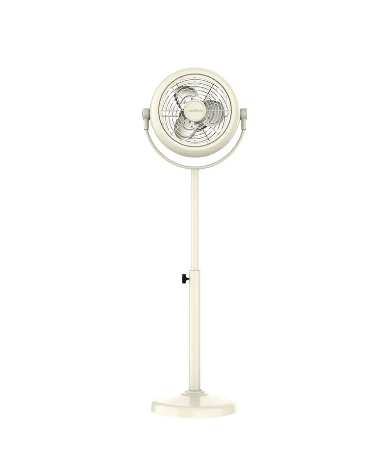 Ventilador Retro Beige 25W EnergySilence 250: Elegancia y Potencia en tu Hogar de Cecotec
