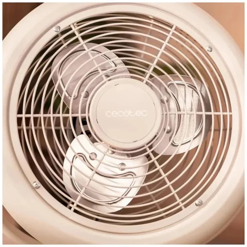 Ventilador Retro Beige 25W EnergySilence 250: Elegancia y Potencia en tu Hogar de Cecotec