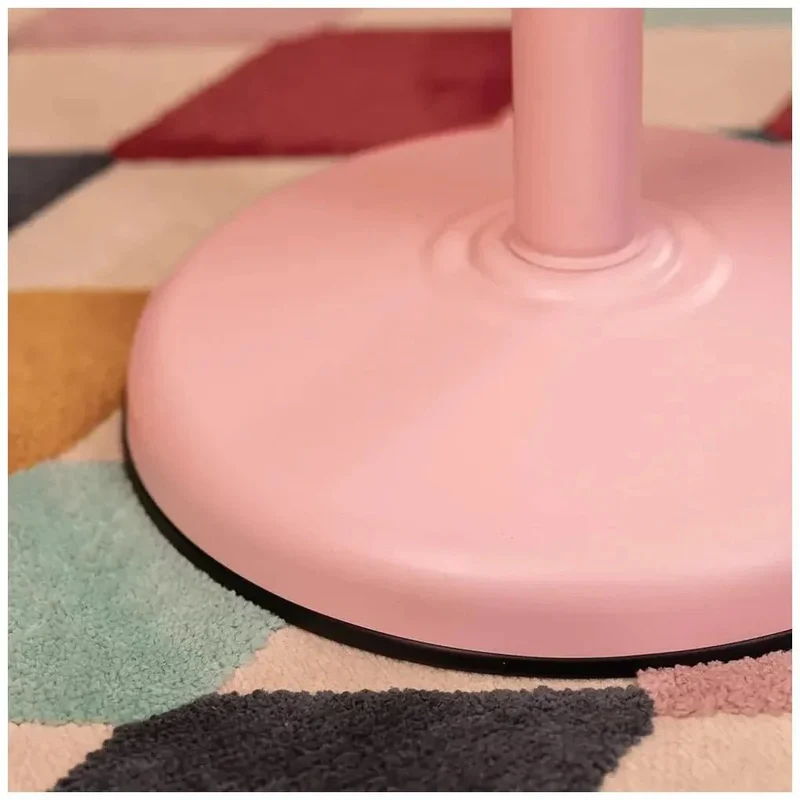 Ventilador de Pie Retro Rosa 25W con Inclinación Ajustable y Seguridad Mejorada de Cecotec