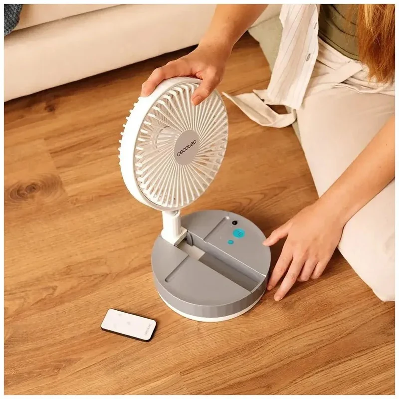 Ventilador Portátil Plegable con Batería 7200mAh y Control Remoto de Cecotec