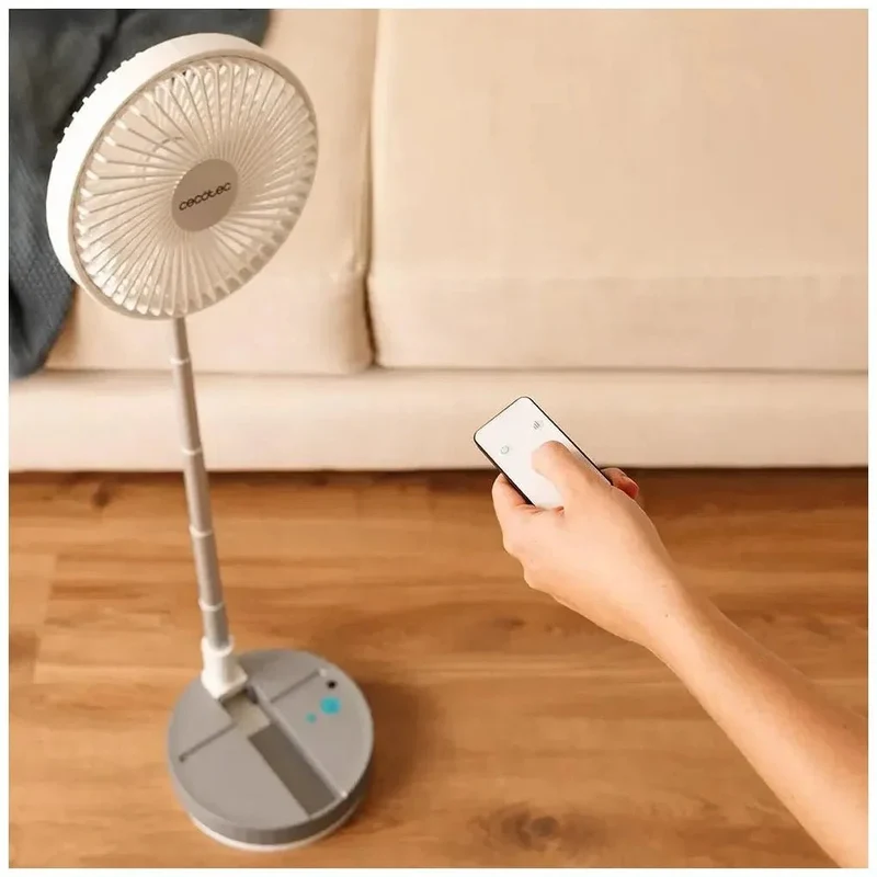 Ventilador Portátil Plegable con Batería 7200mAh y Control Remoto de Cecotec