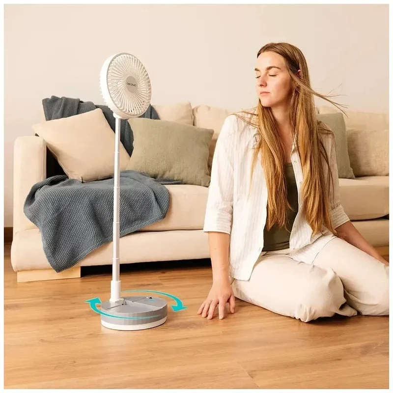 Ventilador Portátil Plegable con Batería 7200mAh y Control Remoto de Cecotec