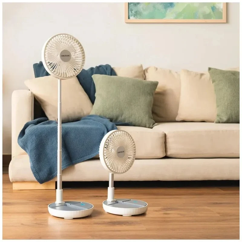 Ventilador Portátil Plegable con Batería de 7200mAh y 3 Velocidades Ajustables de Cecotec