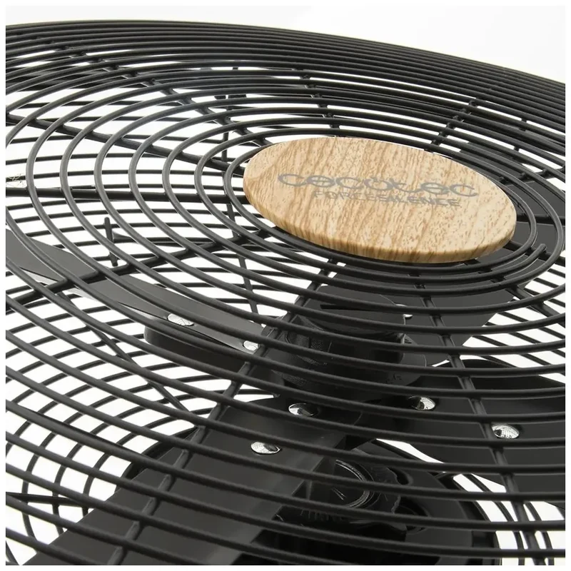 Ventilador de Pie Silencioso 50W con Diseño en Madera y Altura Ajustable de Cecotec