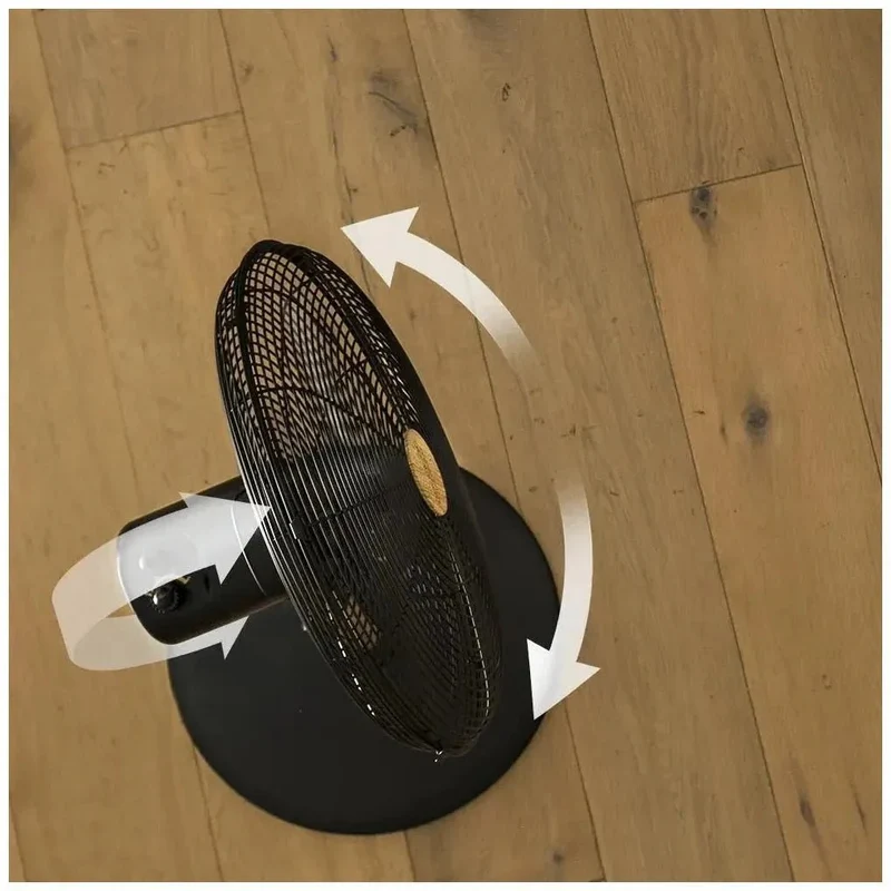 Ventilador de Pie Silencioso 50W con Diseño en Madera y Altura Ajustable de Cecotec