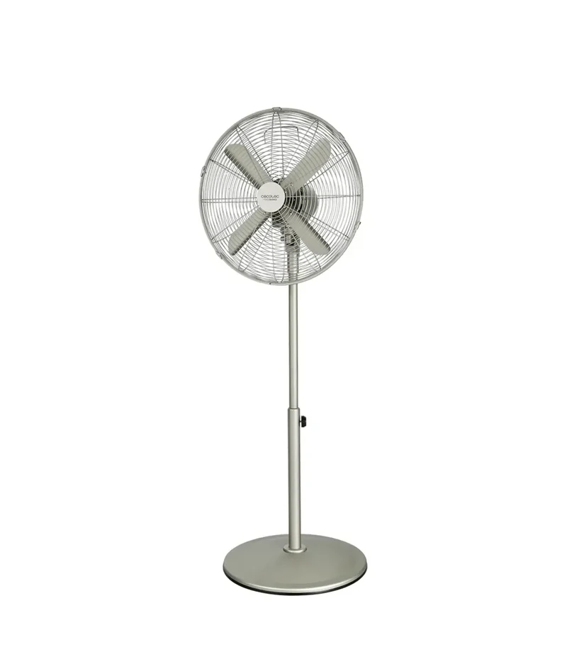 Ventilador de Pie Silencioso 50W, 16 pulgadas con Oscilación y Altura Ajustable de Cecotec