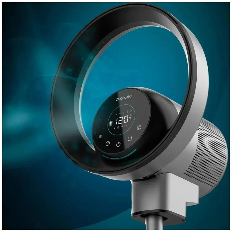 Ventilador y Purificador Sin Hélices 2 en 1 con Conexión Wifi y Pantalla LED de Cecotec