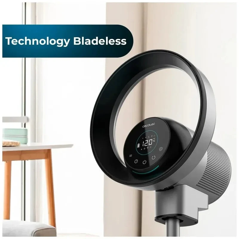 Ventilador y Purificador Sin Hélices 2 en 1 con Conexión Wifi y Pantalla LED de Cecotec