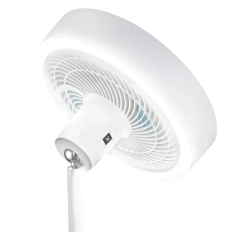 Ventilador de Pie con Luz LED, Motor Silencioso y Aire Reversible - EnergySIlence de Cecotec