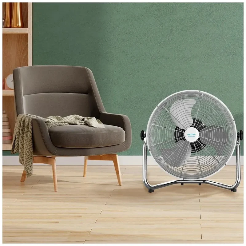 Ventilador Industrial 120W con Motor de Cobre y Aspas Metálicas para Grandes Espacios de Cecotec
