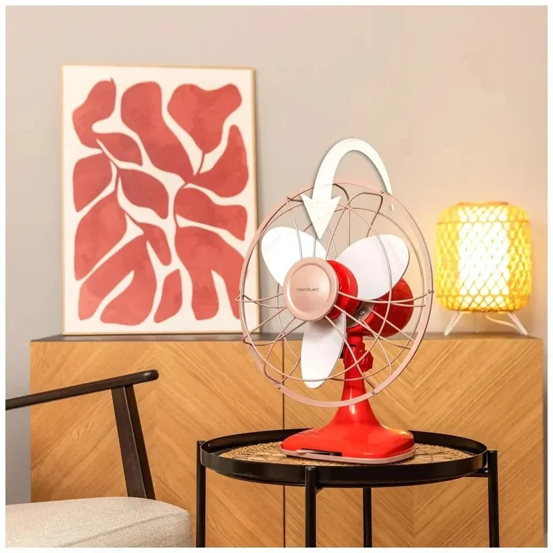 Ventilador RetroDesk 40W: Elegancia y Potencia para Hogar y Oficina de Cecotec