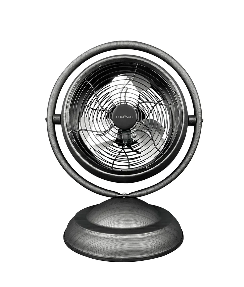 Ventilador de Sobremesa RetroDesk Wood: Elegancia y Potencia en 10 Pulgadas de Cecotec