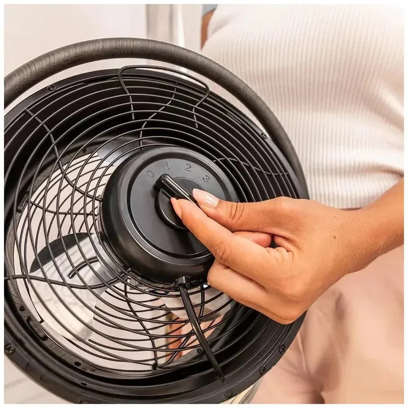 Ventilador de Sobremesa RetroDesk Wood: Elegancia y Potencia en 10 Pulgadas de Cecotec