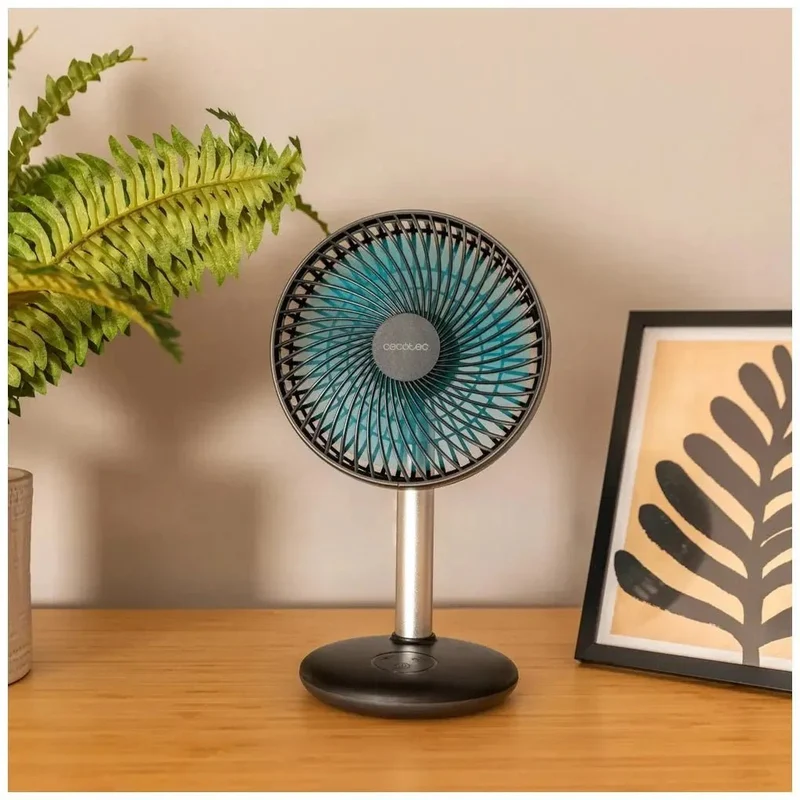Ventilador de Sobremesa Portátil 4000mAh con Control Táctil y 4 Velocidades de Cecotec