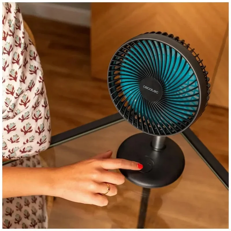 Ventilador de Sobremesa Portátil 4000mAh con Control Táctil y 4 Velocidades de Cecotec