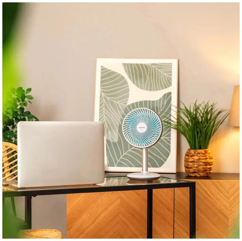 Ventilador Portátil de Sobremesa 4000mAh con Control Táctil y 4 Velocidades de Cecotec