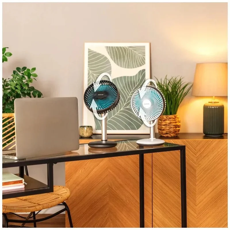 Ventilador Portátil de Sobremesa 4000mAh con Control Táctil y 4 Velocidades de Cecotec
