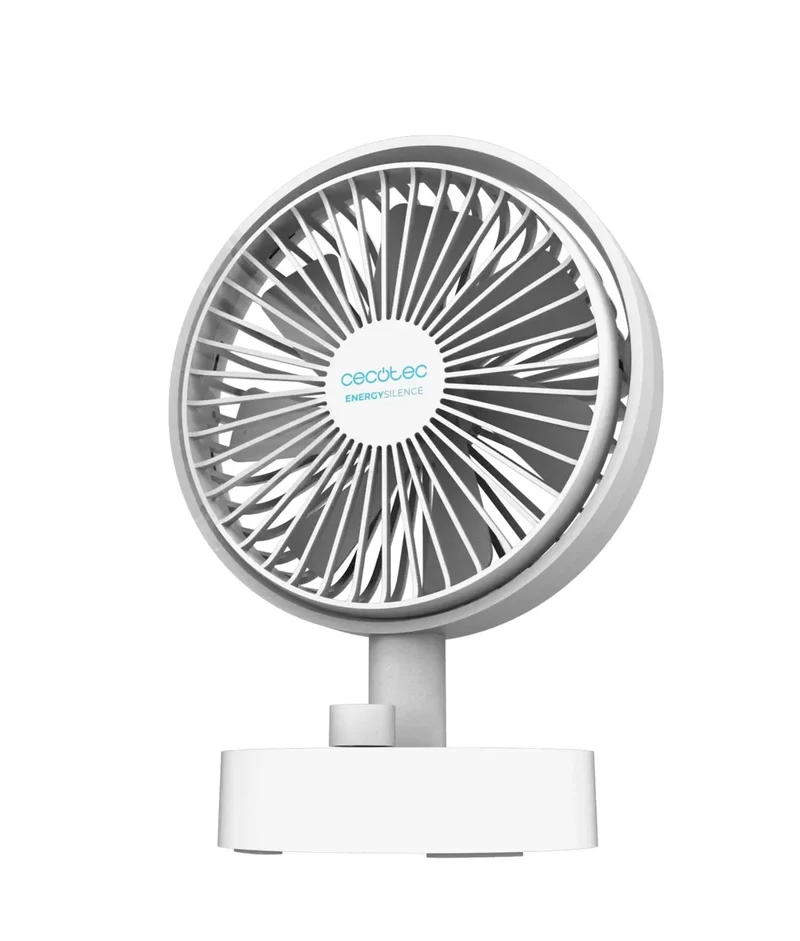 Ventilador Portátil EnergySilence 2000: Batería 2000mAh, Oscilación e Inclinación de Cecotec
