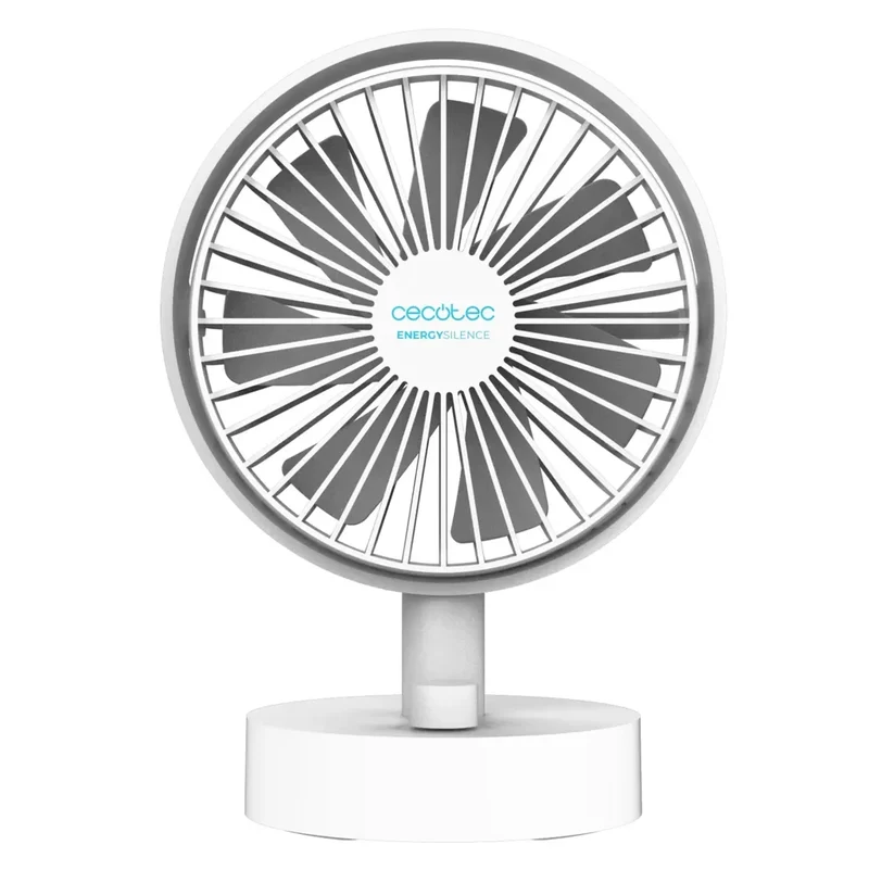 Ventilador Portátil EnergySilence 2000: Batería 2000mAh, Oscilación e Inclinación de Cecotec