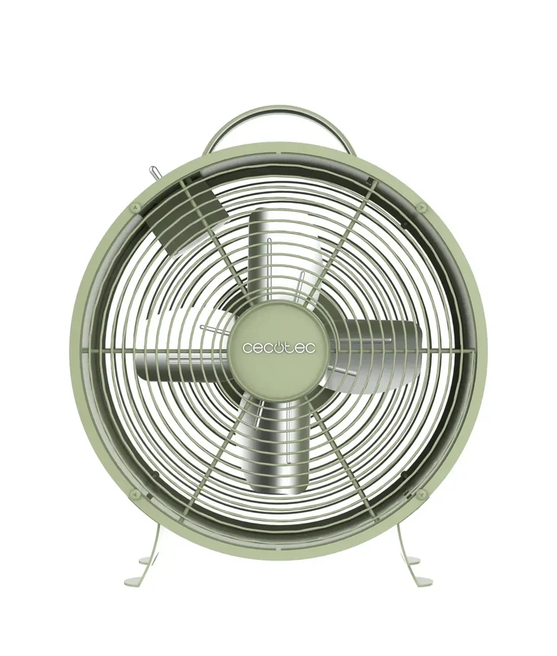 Ventilador Retro de Sobremesa EnergySilence 400: Potencia y Estilo en 8 Pulgadas de Cecotec