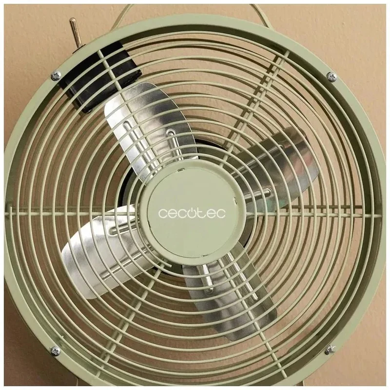 Ventilador Retro de Sobremesa EnergySilence 400: Potencia y Estilo en 8 Pulgadas de Cecotec