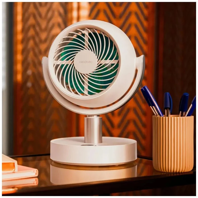 Ventilador Portátil de Sobremesa con Batería y Motor Silencioso de Alta Eficiencia de Cecotec
