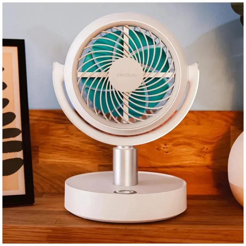 Ventilador Portátil de Sobremesa con Batería y Motor Silencioso de Alta Eficiencia de Cecotec