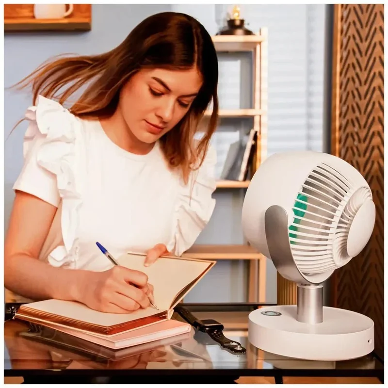 Ventilador Portátil de Sobremesa con Batería y Motor Silencioso de Alta Eficiencia de Cecotec