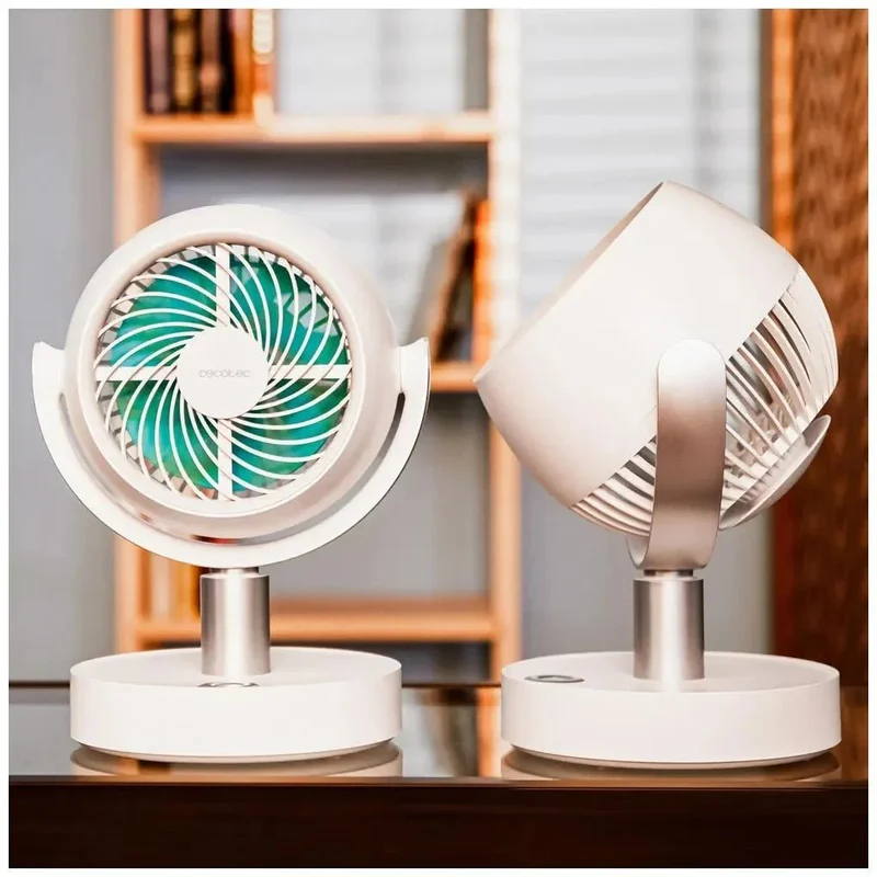 Ventilador Portátil de Sobremesa con Batería y Motor Silencioso de Alta Eficiencia de Cecotec