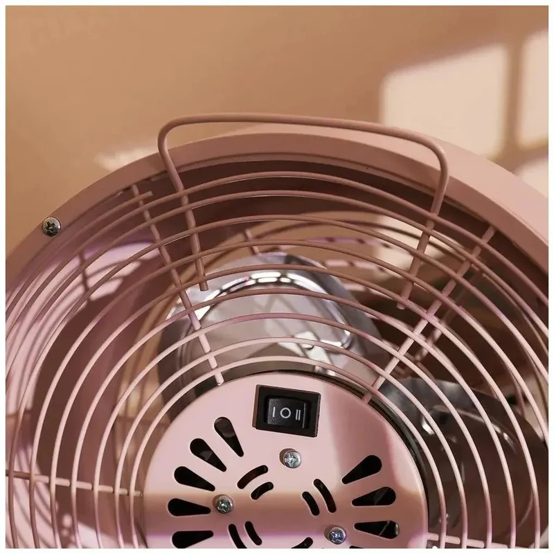 Ventilador Retro Rosa 8'' EnergySilence 800: Potencia y Estilo para tu Hogar de Cecotec
