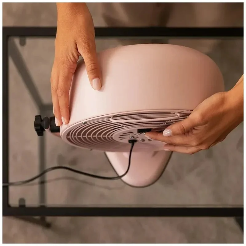 Ventilador Retro Rosa 8'' EnergySilence 800: Potencia y Estilo para tu Hogar de Cecotec