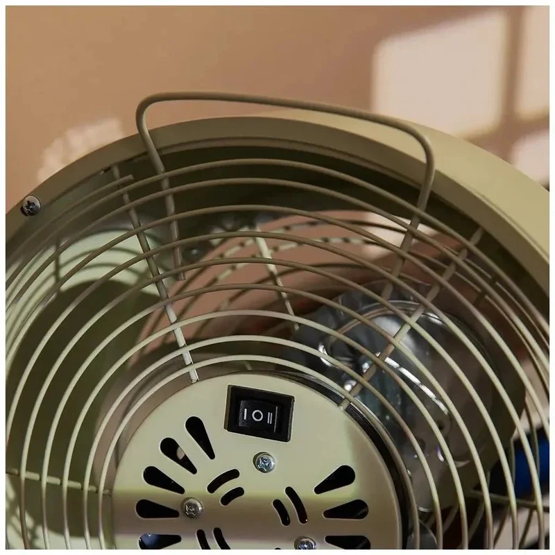 Ventilador Retro de Sobremesa Verde 8'' con Potente Motor de 20W y Seguridad de Cecotec