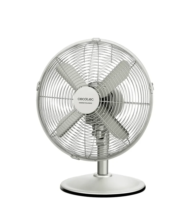 Ventilador de Sobremesa Silencioso y Potente de 40W con Diseño en Acero y 3 Velocidades de Cecotec