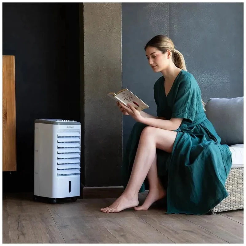 Climatizador Evaporativo compacto 65W con depósito 3 5L y Oscilación 70o Cecotec