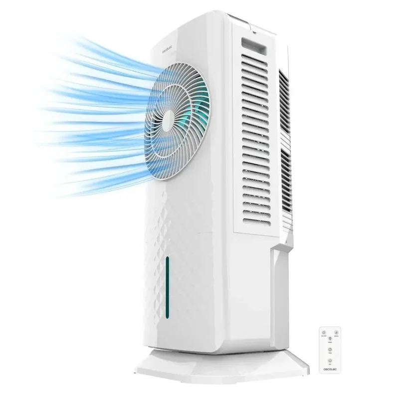 Climatizador Evaporativo compacto 65W con control remoto y Temporizador 12h Cecotec