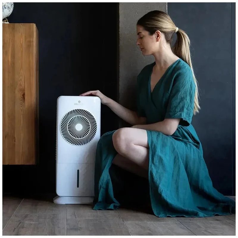 Climatizador Evaporativo compacto 65W con control remoto y Temporizador 12h Cecotec
