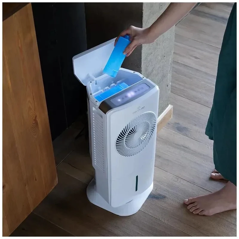 Climatizador Evaporativo compacto 65W con control remoto y Temporizador 12h Cecotec