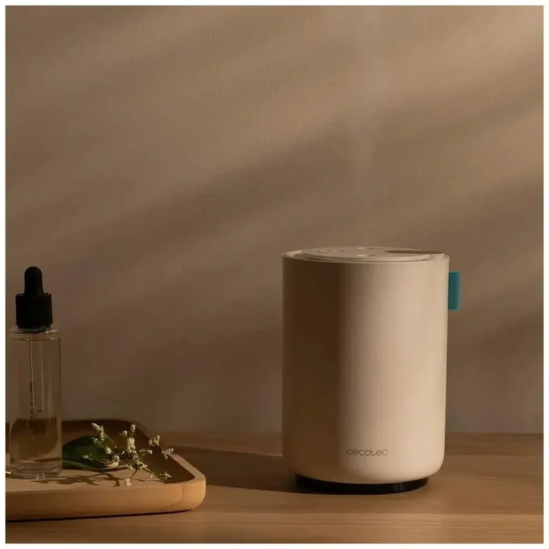 Difusor Humidificador Inalámbrico 500ml con Pantalla LED y Aromaterapia de Cecotec