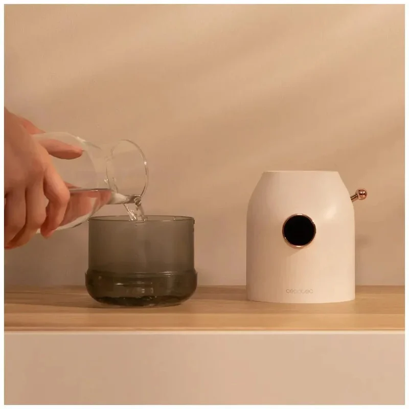 Difusor Humidificador Inalámbrico 550ml con Pantalla LED y Aromaterapia de Cecotec