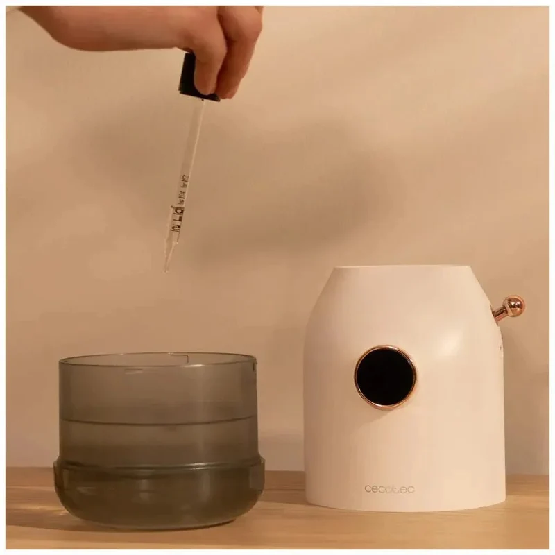 Difusor Humidificador Inalámbrico 550ml con Pantalla LED y Aromaterapia de Cecotec