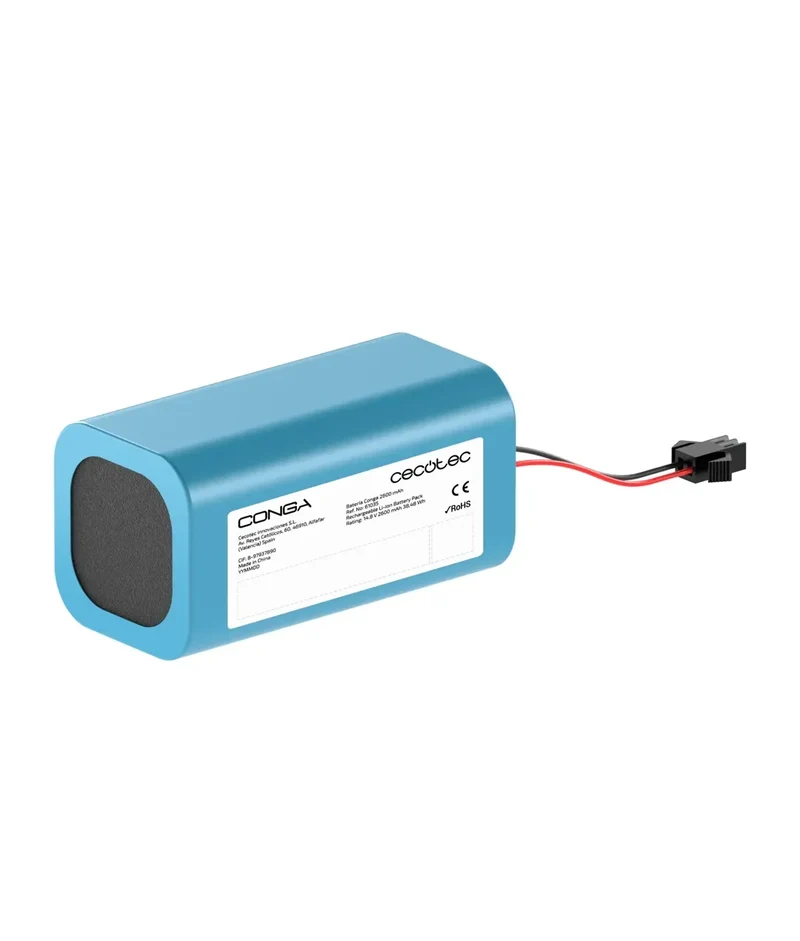 Batería de Repuesto 2600 mAh para Robots Aspirador Conga - Alta Autonomía y Seguridad de Cecotec