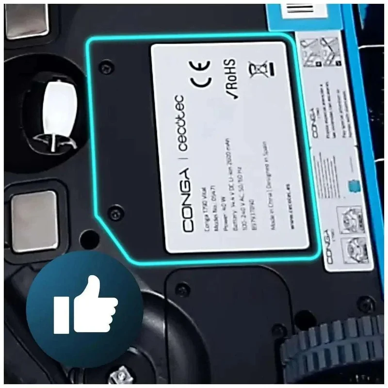 Batería de Repuesto 2600 mAh para Robots Aspirador Conga - Alta Autonomía y Seguridad de Cecotec