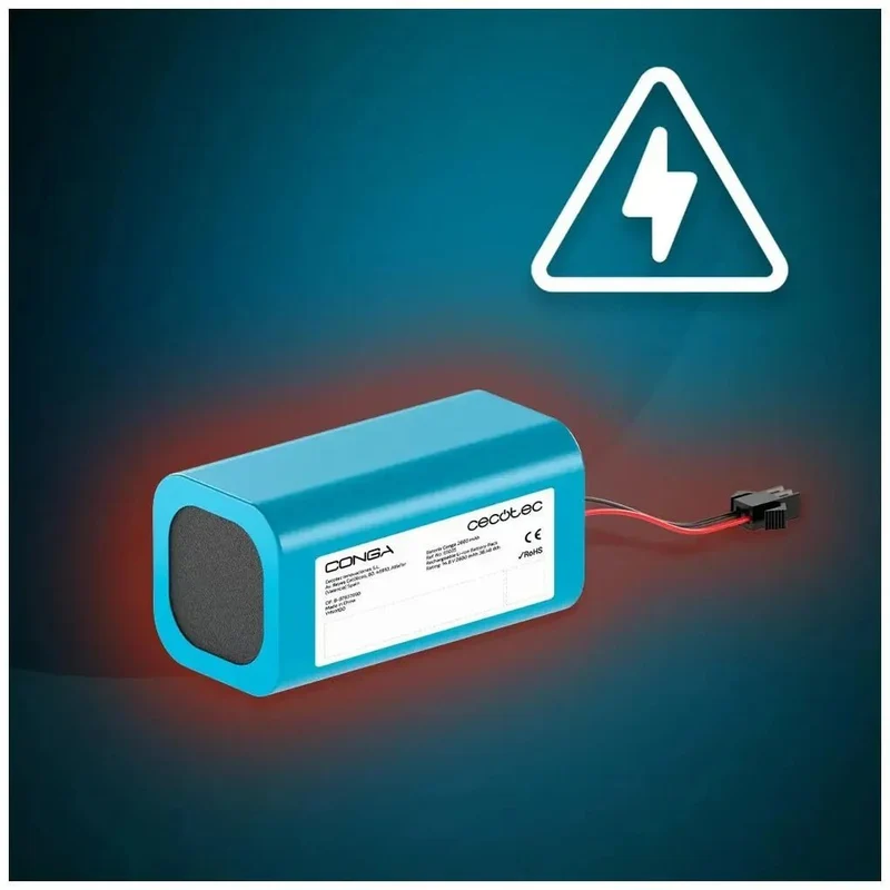 Batería de Repuesto 2600 mAh para Robots Aspirador Conga - Alta Autonomía y Seguridad de Cecotec