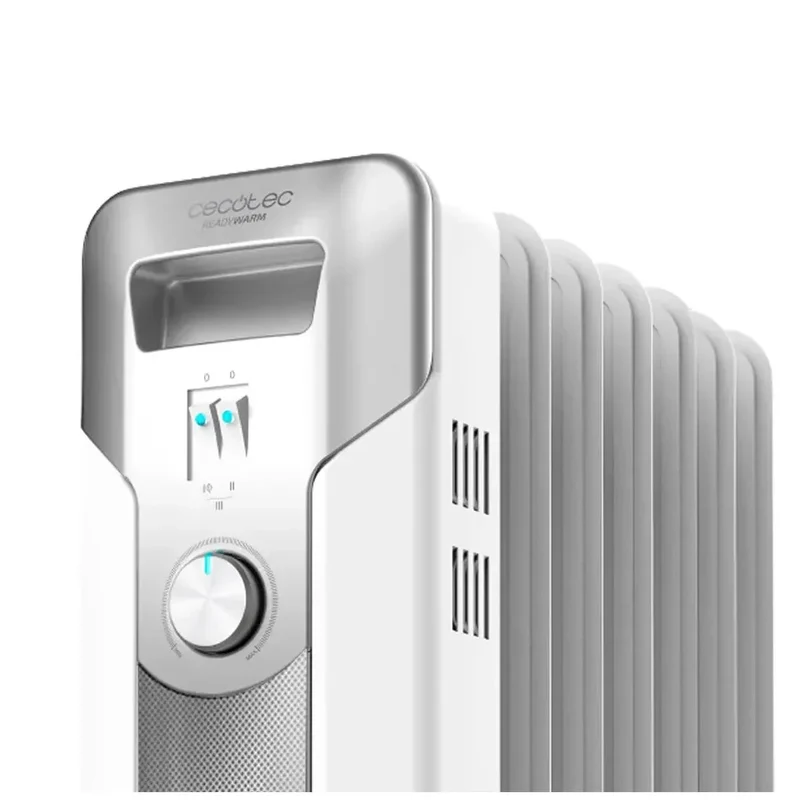 Radiador de Aceite 1500W con Termostato y Seguridad para Espacios de 15 m² de Cecotec