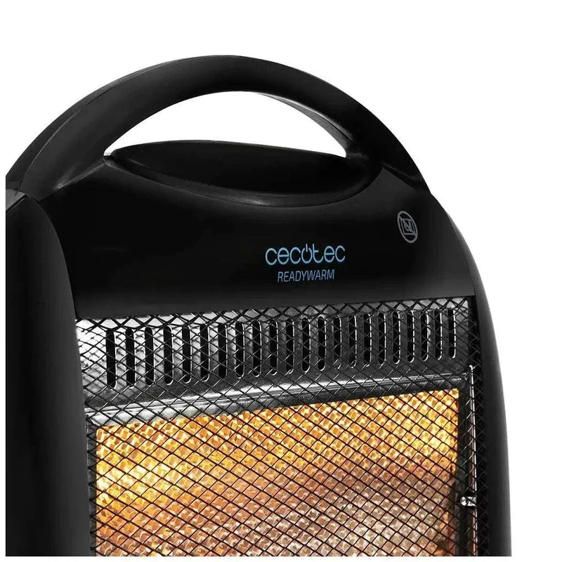 Radiador de Cuarzo 1200W con Mando y Seguridad para Calor Eficiente y Rápido de Cecotec