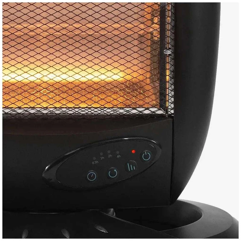 Radiador de Cuarzo 1200W con Mando y Seguridad para Calor Eficiente y Rápido de Cecotec