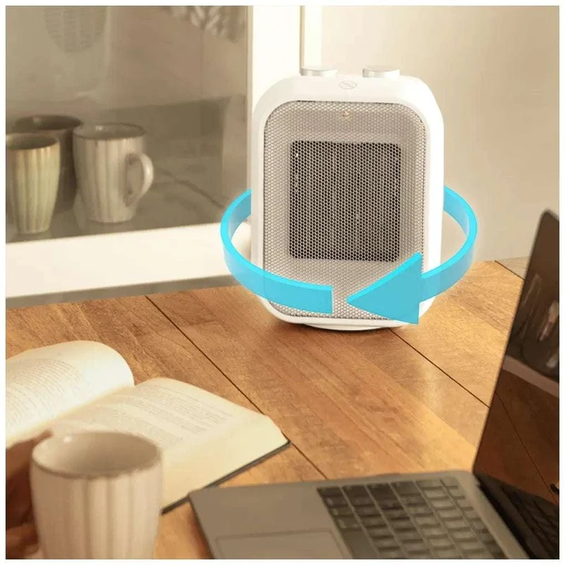 Calefactor Cerámico 1500W con Oscilación y Termostato para Espacios de 15 m² de Cecotec