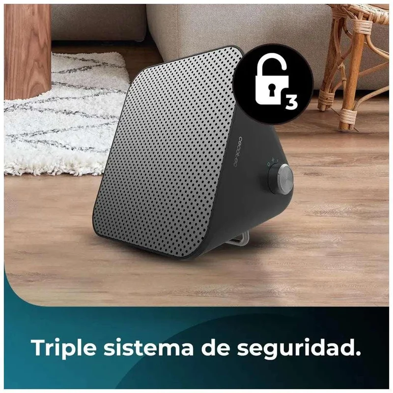 Calefactor Cerámico 1500W: Elegancia, Seguridad y Eficiencia para Espacios Pequeños de Cecotec