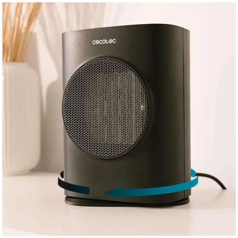 Calefactor de Cerámica de 1500W con Función de Oscilación y Termostato para Áreas de hasta 15m² de Cecotec