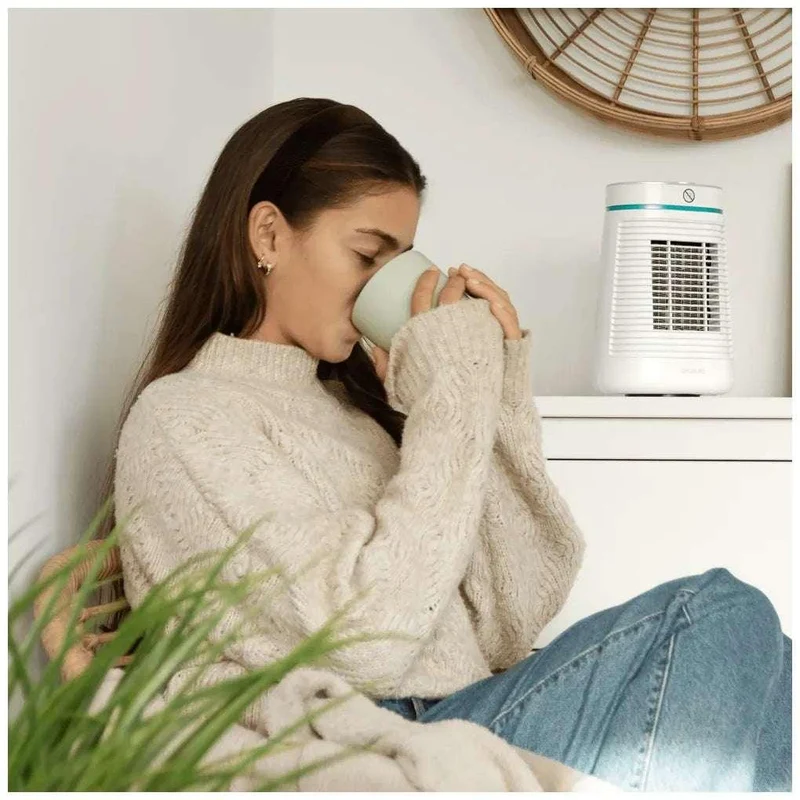 Calefactor Cerámico de 1500W con Función de Oscilación y Termostato, Ideal para Habitaciones de 15m² de Cecotec